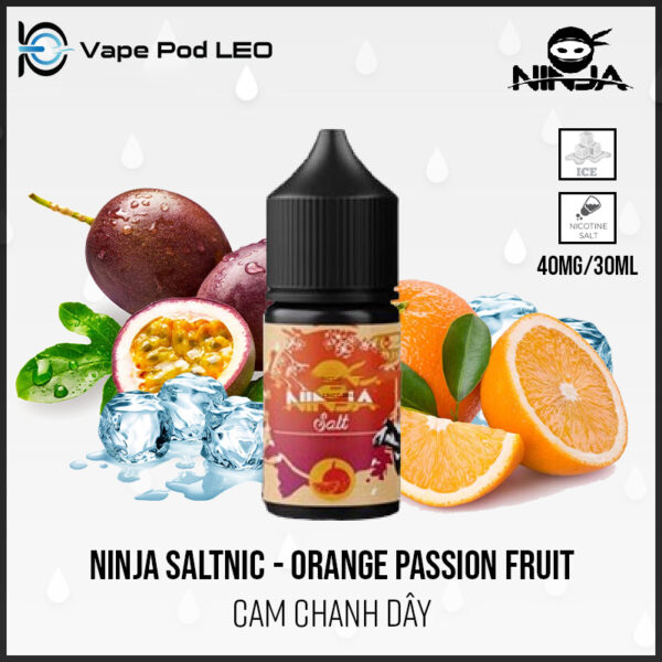 Ninja Salt Cam Chanh Dây 30ml   Orange Passion Fruit